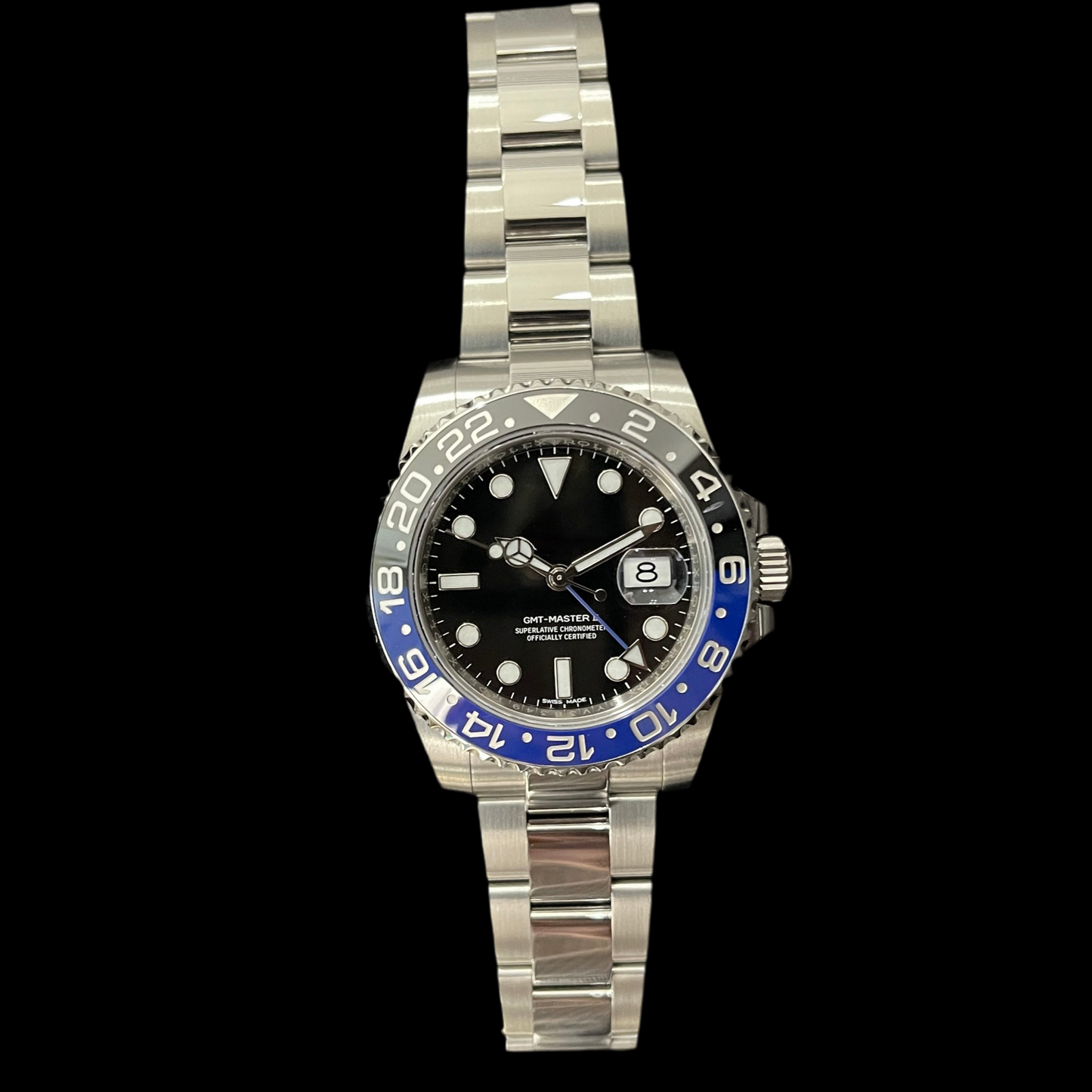 LUCENT Greenwich-Pro II 40mm Silver "Batman"