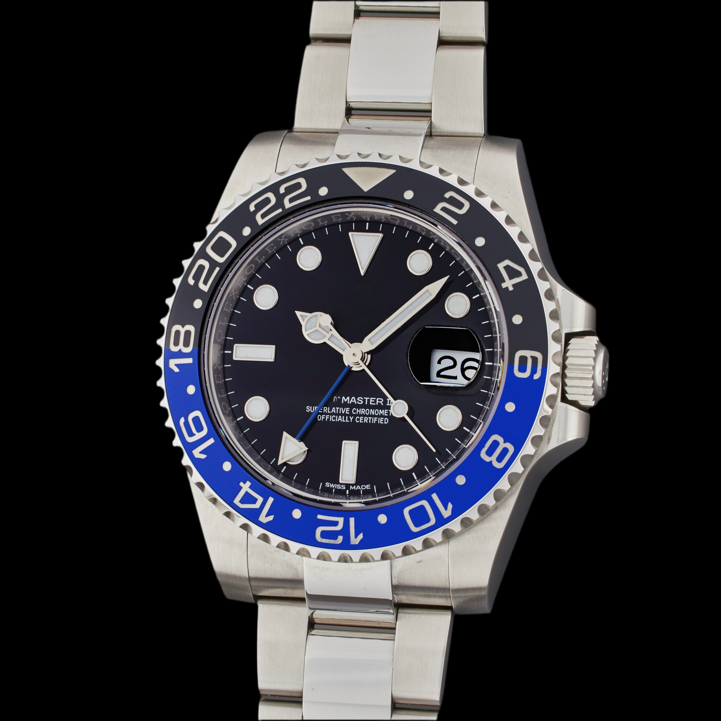 LUCENT Greenwich-Pro II 40mm Silver "Batman"