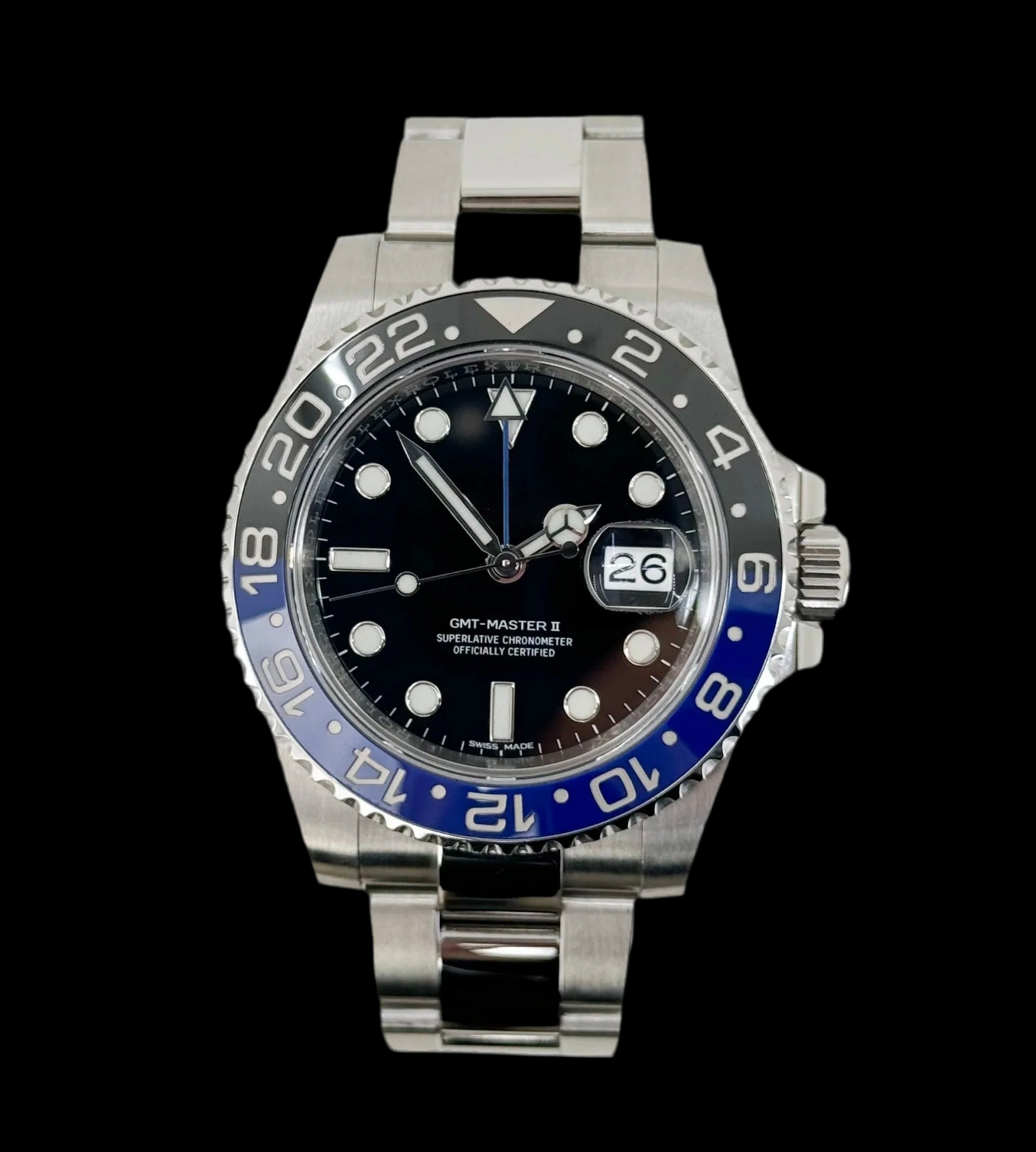 LUCENT Greenwich-Pro II 40mm Silver "Batman"