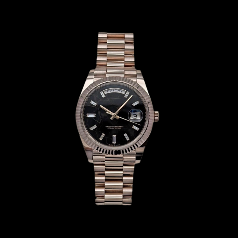 LUCENT Sol-Luna (Day Date) 40MM Rose Gold Automatic Watch "Eisenkeisel" Dial