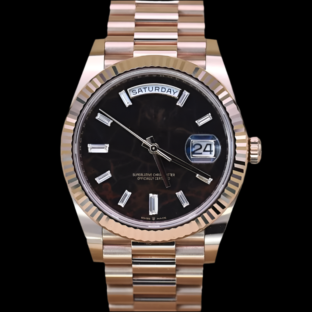 LUCENT Sol-Luna (Day Date) 40MM Rose Gold Automatic Watch "Eisenkeisel" Dial